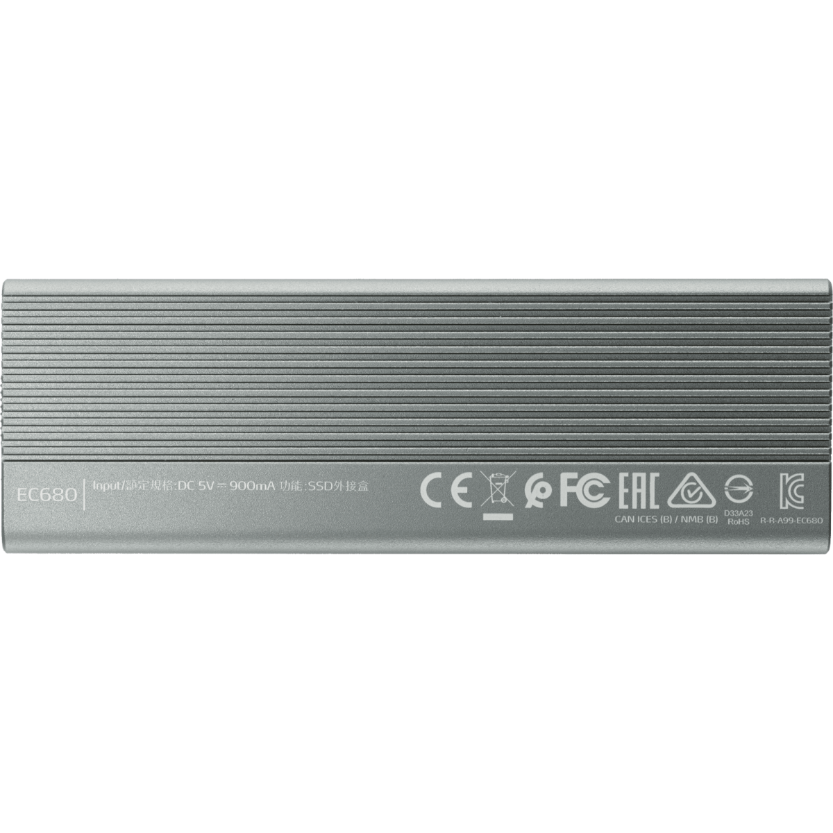 Внешний корпус для SSD M.2 ADATA EC680 Grey - EC680-CCGY - фото 3