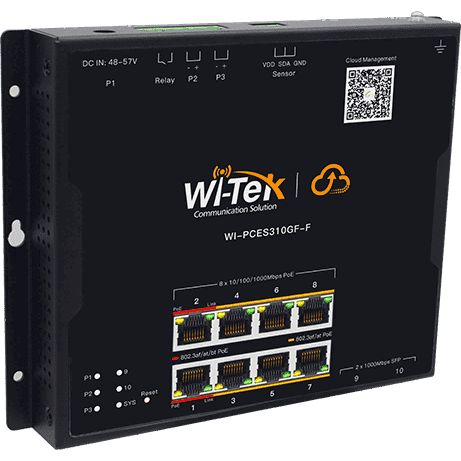 Коммутатор (свитч) Wi-Tek WI-PCES310GF-F - фото 2