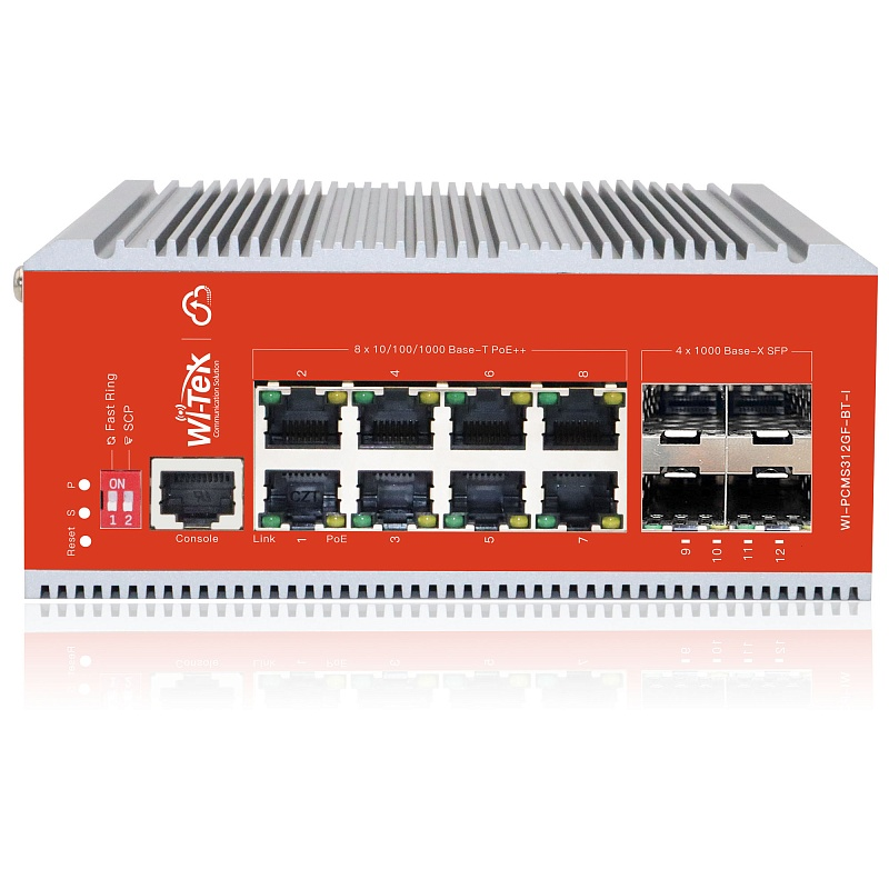 Коммутатор (свитч) Wi-Tek WI-PCMS312GF-BT-I - фото 2