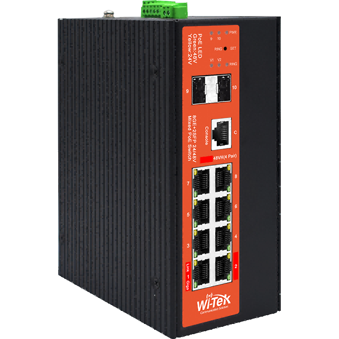 Коммутатор (свитч) Wi-Tek WI-PMS310GF-Alien-I v2