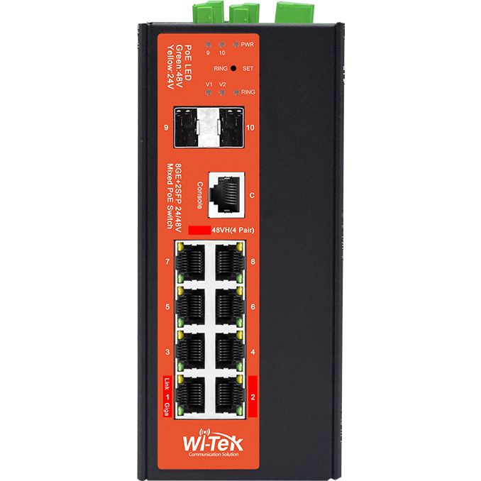 Коммутатор (свитч) Wi-Tek WI-PMS310GF-Alien-I v2 - фото 2