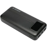 Внешний аккумулятор Gembird GPB-20Q Black
