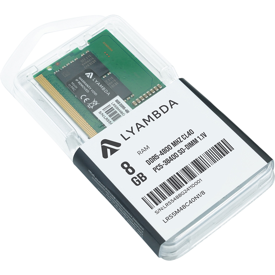 Оперативная память 8GB DDR5 4800MHz Lyambda SO-DIMM (LRS5M48C40N1/8) - фото 4