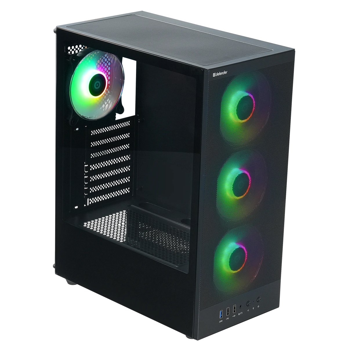 Корпус Defender RaptorX Black (25122) - фото 4