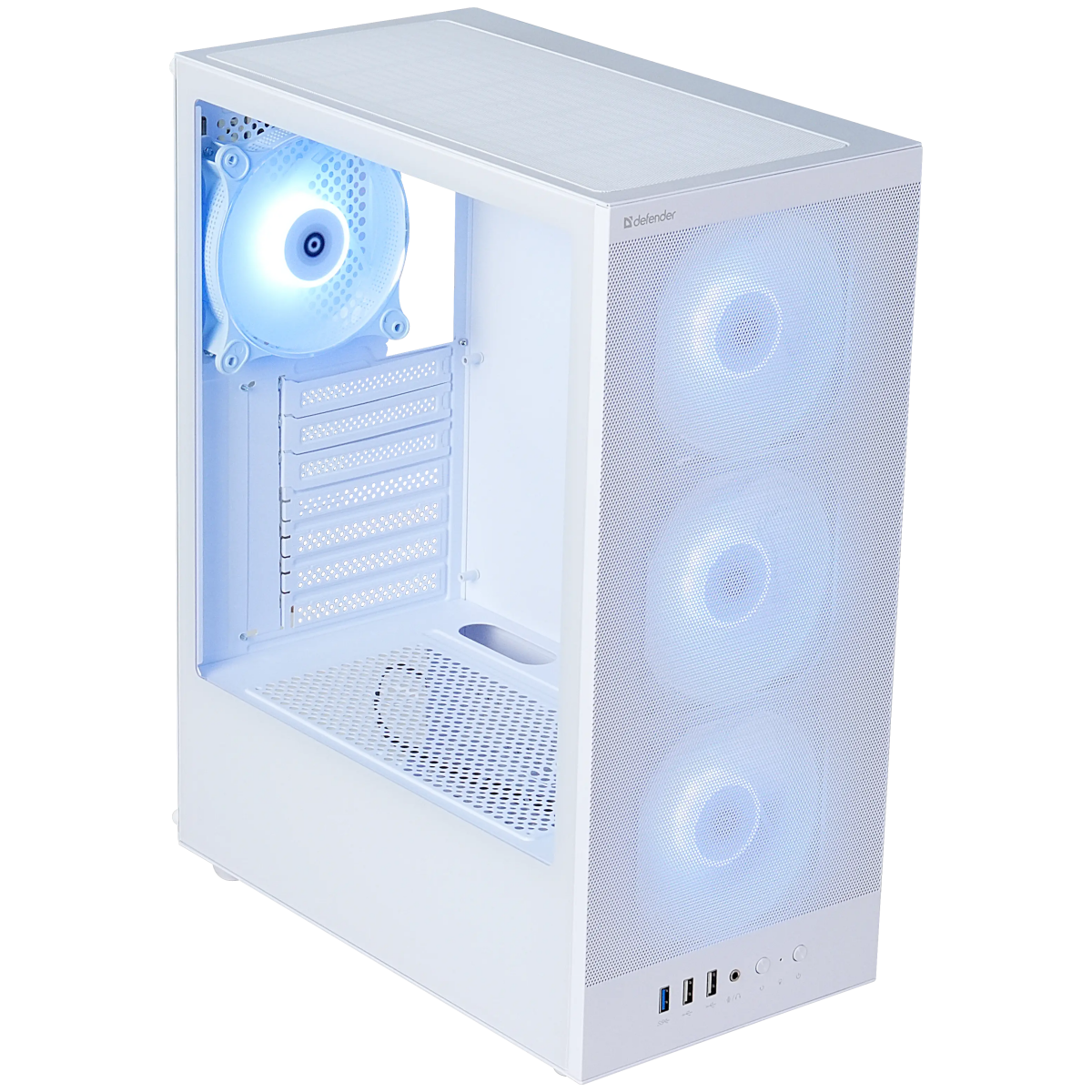 Корпус Defender RaptorX White (25123) - фото 4