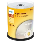 Диск CD-RW Philips 700Mb 12x Cake Box (100 шт.) (CW7D2NB00/97)