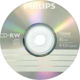 Диск CD-RW Philips 700Mb 12x Paper Cover (1 шт.) (CW7D2PE01/97)