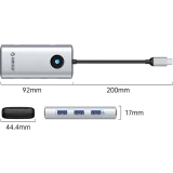 Док-станция Orico 6-in-1 Docking Station Silver (PW11-6P-SV-EP) (ORICO-PW11-6P-SV-EP)