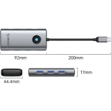 Док-станция Orico 6-in-1 Docking Station Grey (PW11-6P-GY-EP) (ORICO-PW11-6P-GY-EP)