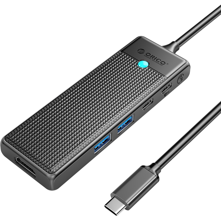 Док-станция Orico 5-in-1 Docking Station Black (PWD-5P-BK-EP) - ORICO-PWD-5P-BK-EP