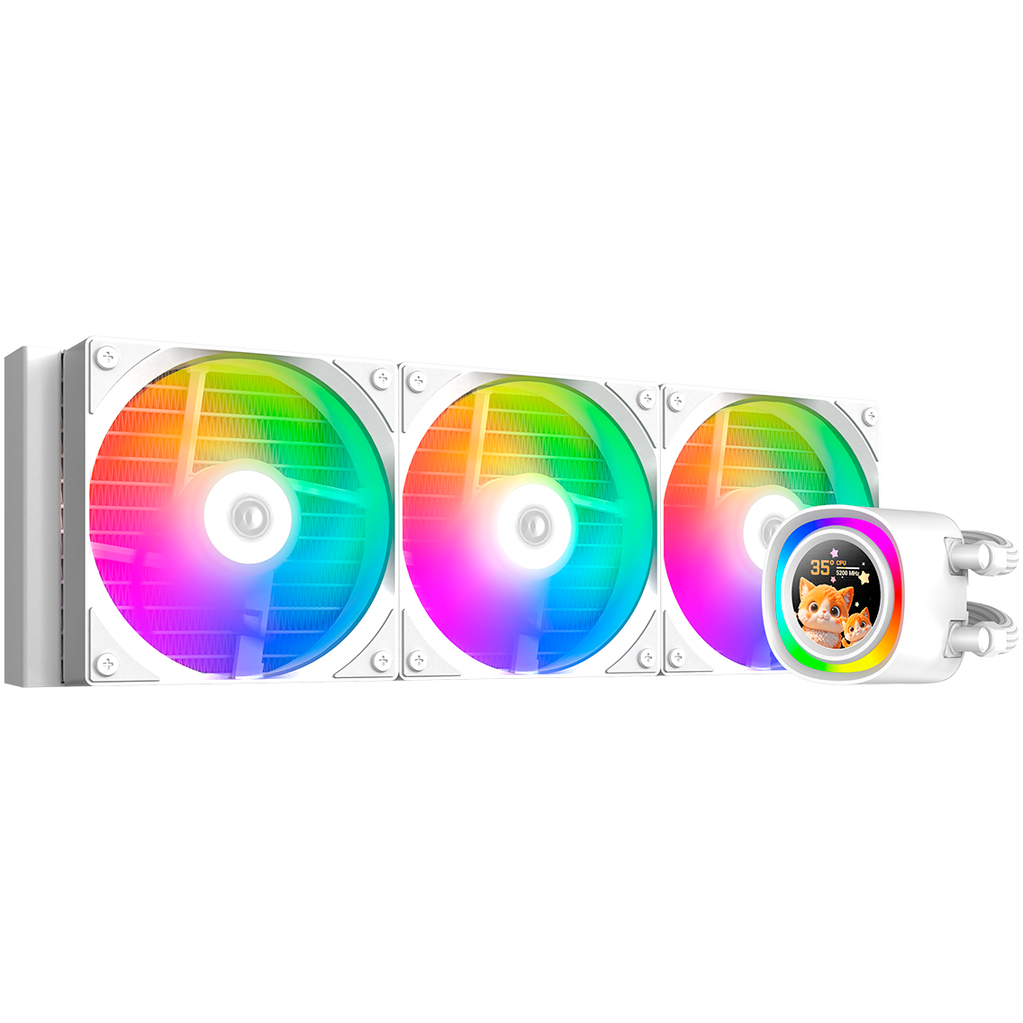 Система жидкостного охлаждения ID-COOLING FX360 LCD WHITE