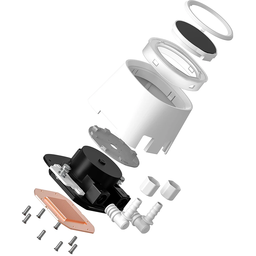 Система жидкостного охлаждения ID-COOLING FX360 LCD WHITE - фото 8