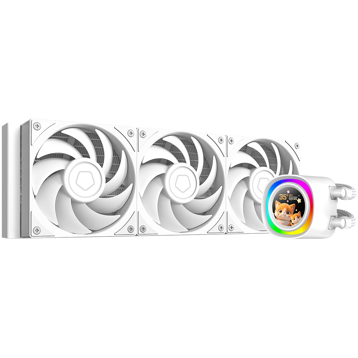 Система жидкостного охлаждения ID-COOLING FX360 LCD PE WHITE