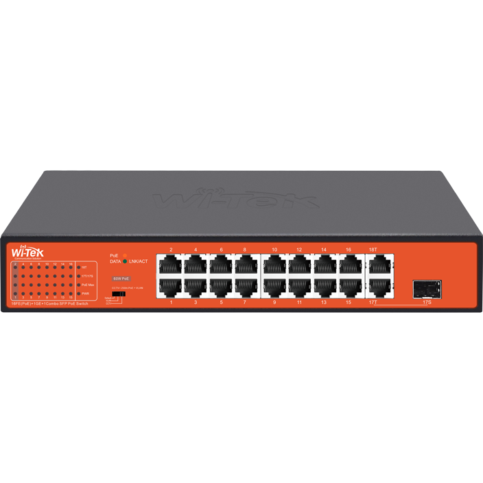 Коммутатор (свитч) Wi-Tek WI-PS518G v4