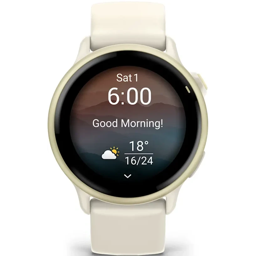 Умные часы Garmin vivoactive 6 Lunar Gold with Bone Band - 010-02985-01 - фото 2