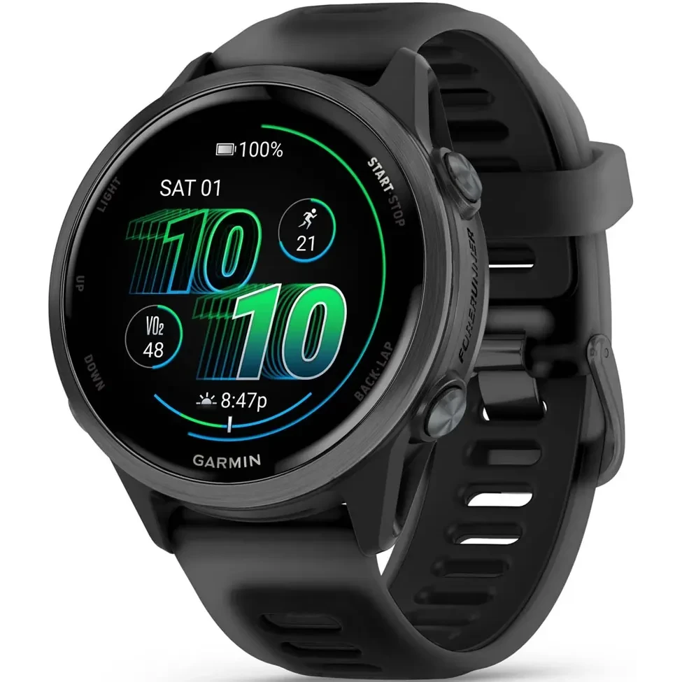 Умные часы Garmin Forerunner 570 42mm Slate Gray Aluminum with Translucent Black/Black Band - 010-02970-00