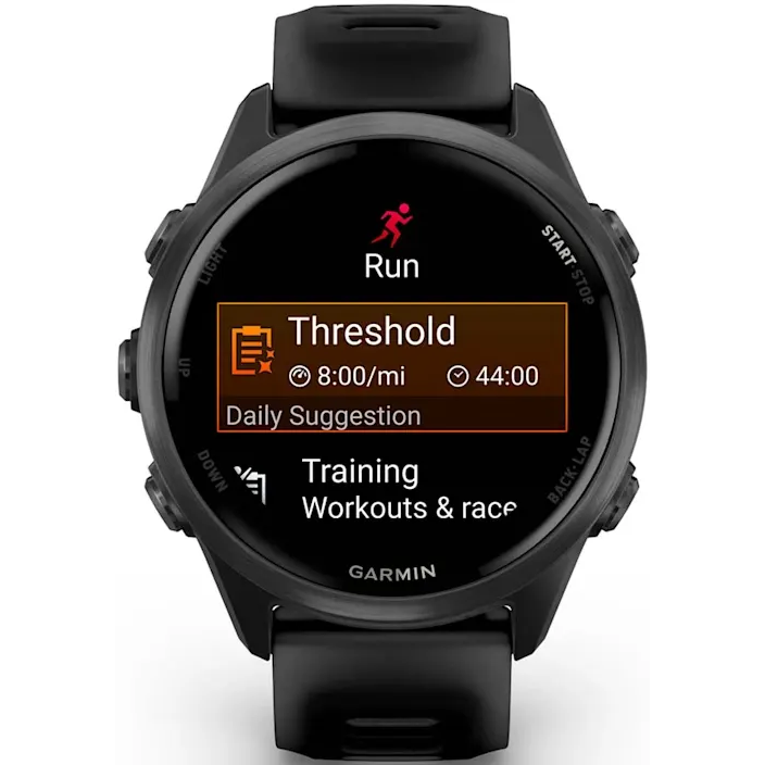 Умные часы Garmin Forerunner 570 42mm Slate Gray Aluminum with Translucent Black/Black Band - 010-02970-00 - фото 5