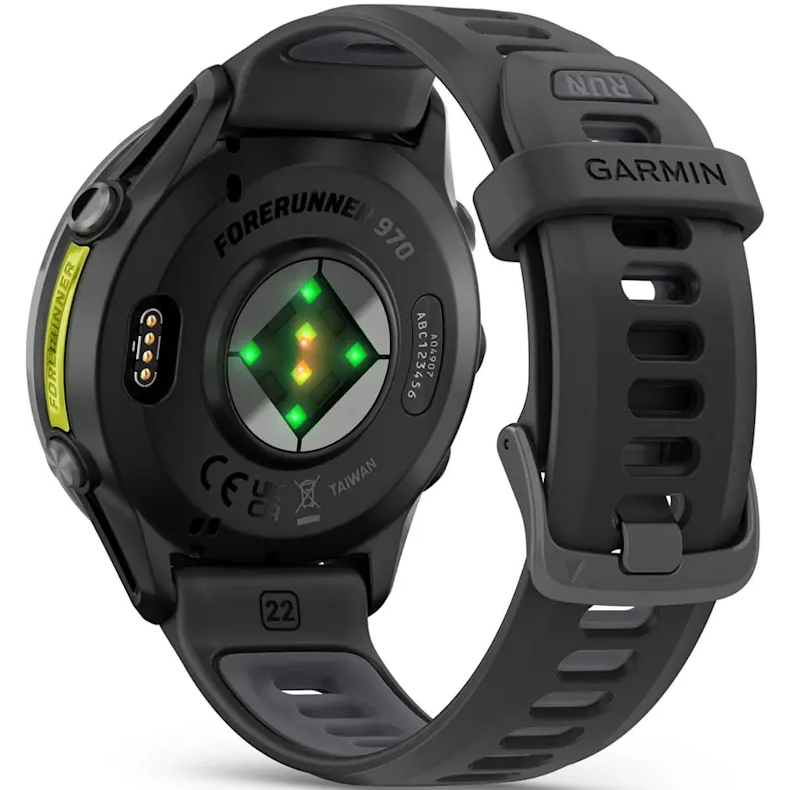 Умные часы Garmin Forerunner 970 Carbon Grey DLC Titanium with Black Case and Black/Translucent Whitestone Band - 010-02969-10 - фото 8