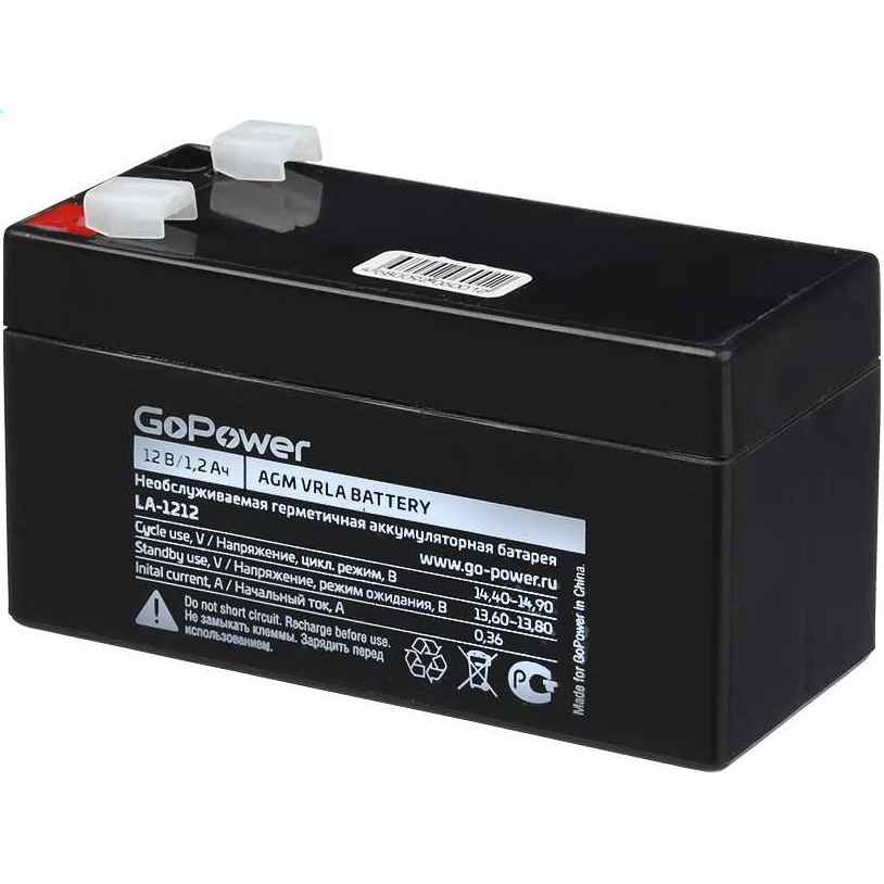 Аккумуляторная батарея GoPower LA-1212 - 00-00015319 - фото 2