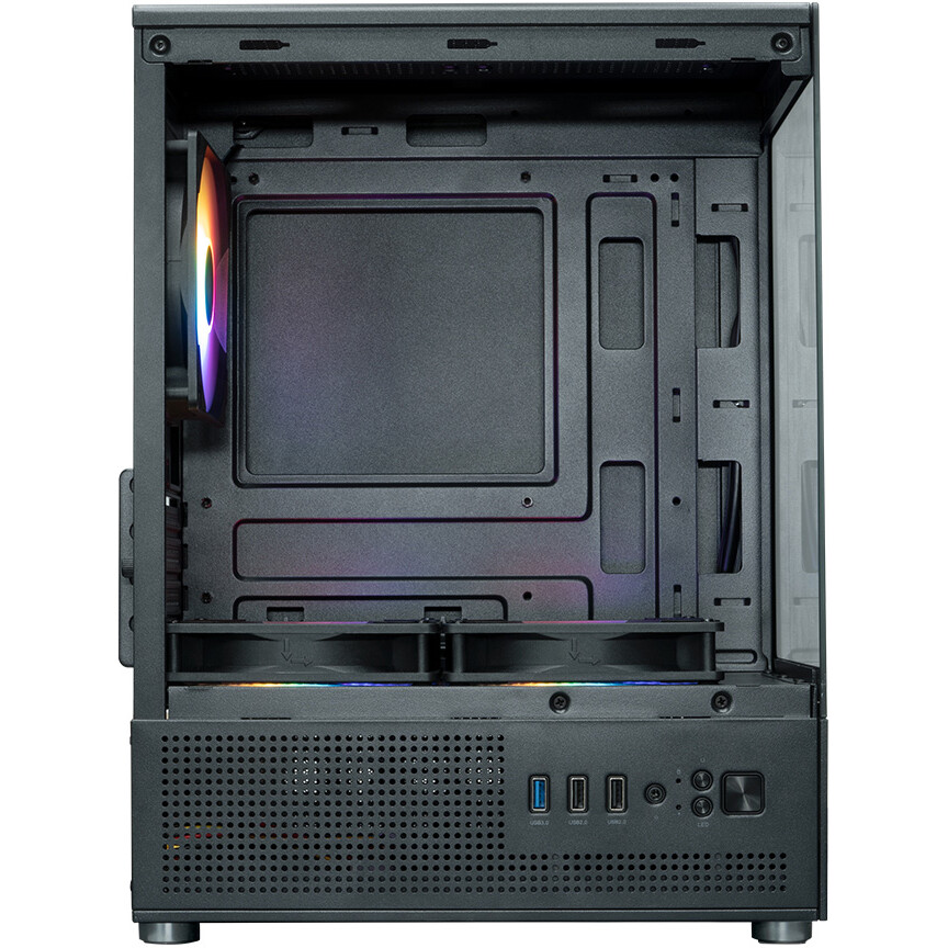 Корпус XASTRA Q300M 3FRGB Black - Q300M-3FC12F - фото 3
