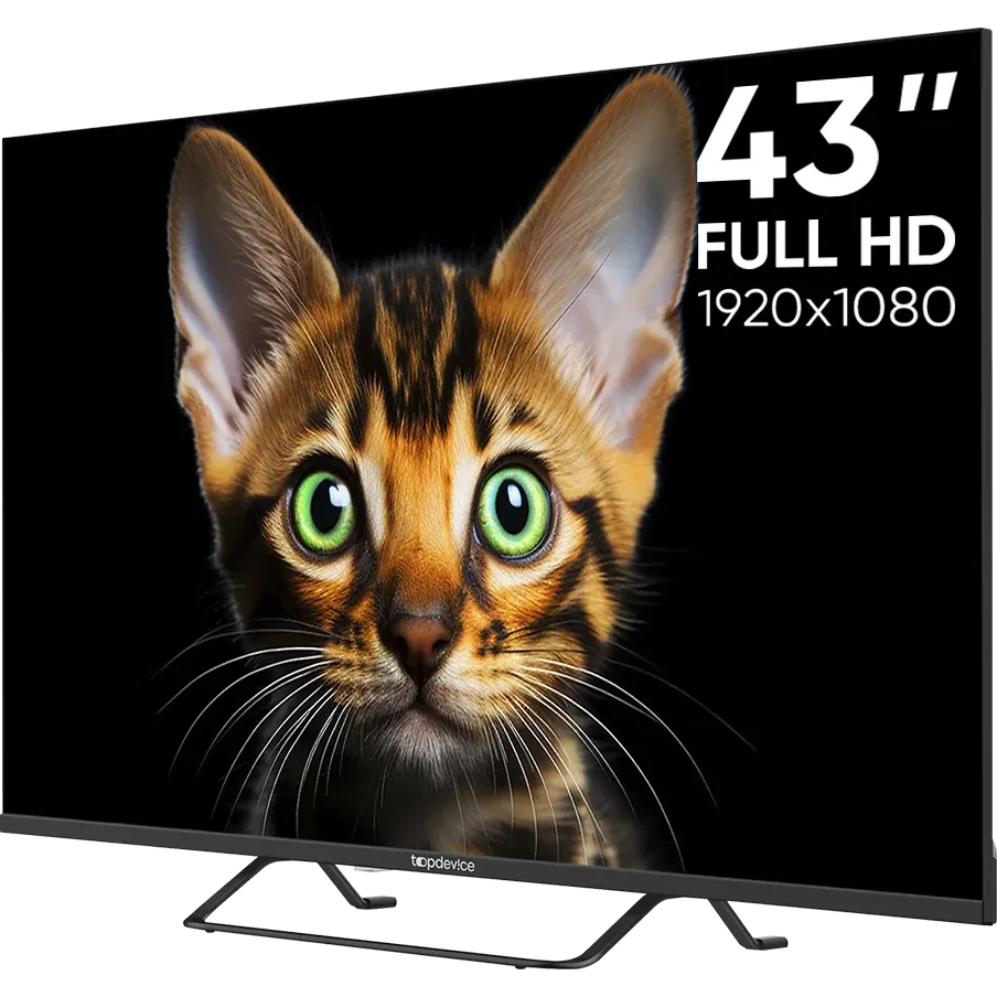 ЖК телевизор TopDevice 43" TDTV43CS05F Black - TDTV43CS05F_BK - фото 2