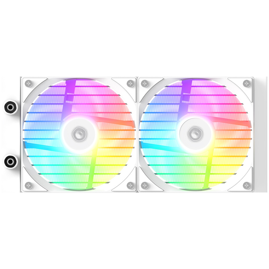 Система жидкостного охлаждения ID-COOLING FX240 LCD WHITE - фото 3