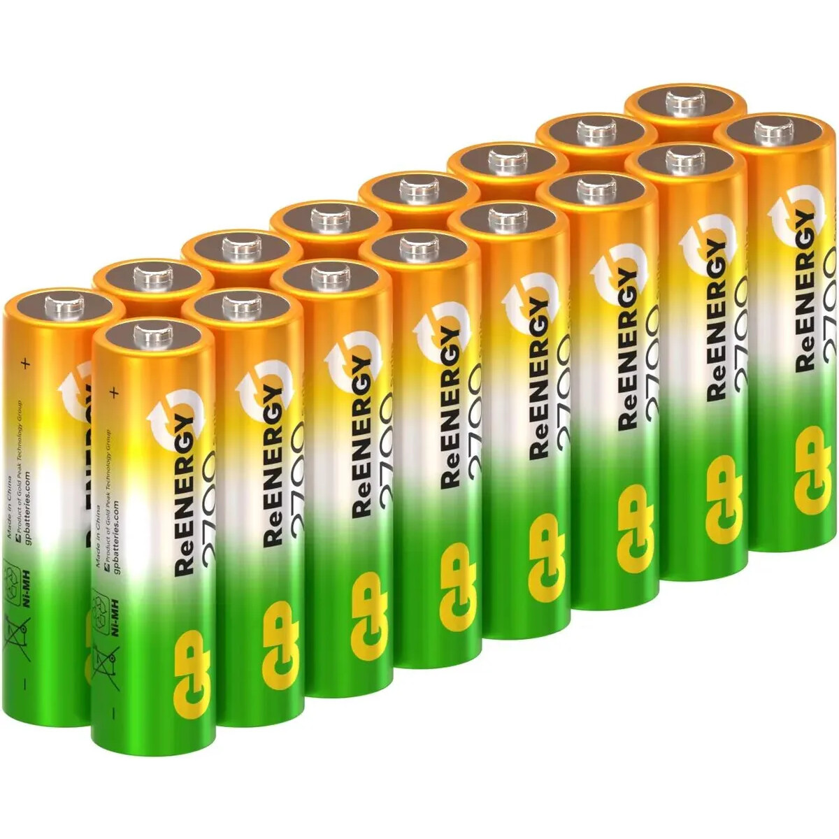 Аккумулятор GP ReEnergy (AA, 2700mAh, 16 шт.) (270AAHCRGY-B16) - 4610116241073