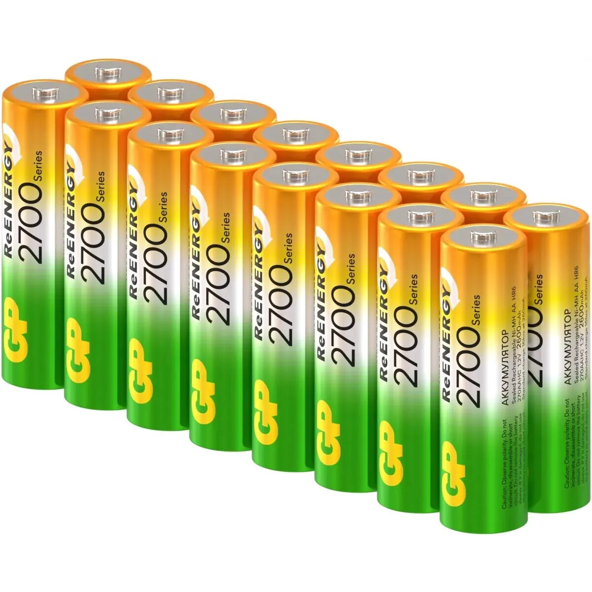 Аккумулятор GP ReEnergy (AA, 2700mAh, 16 шт.) (270AAHCRGY-B16) - 4610116241073 - фото 2