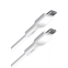 Кабель USB Type-C - USB Type-C, 1м, BoraSCO 52588 White