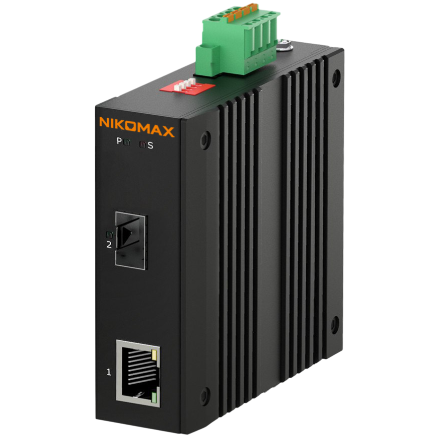 Медиаконвертер NIKOMAX GL-MC-UTPG-SFPG-P-I