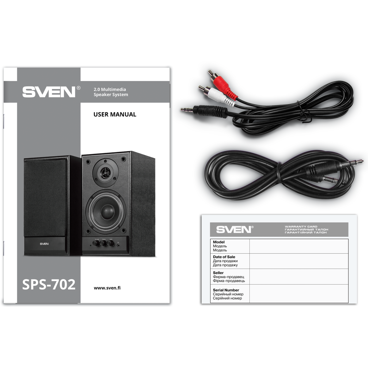 Колонки Sven SPS-702 Black Leather - SV-0120702BL/00929 - фото 4