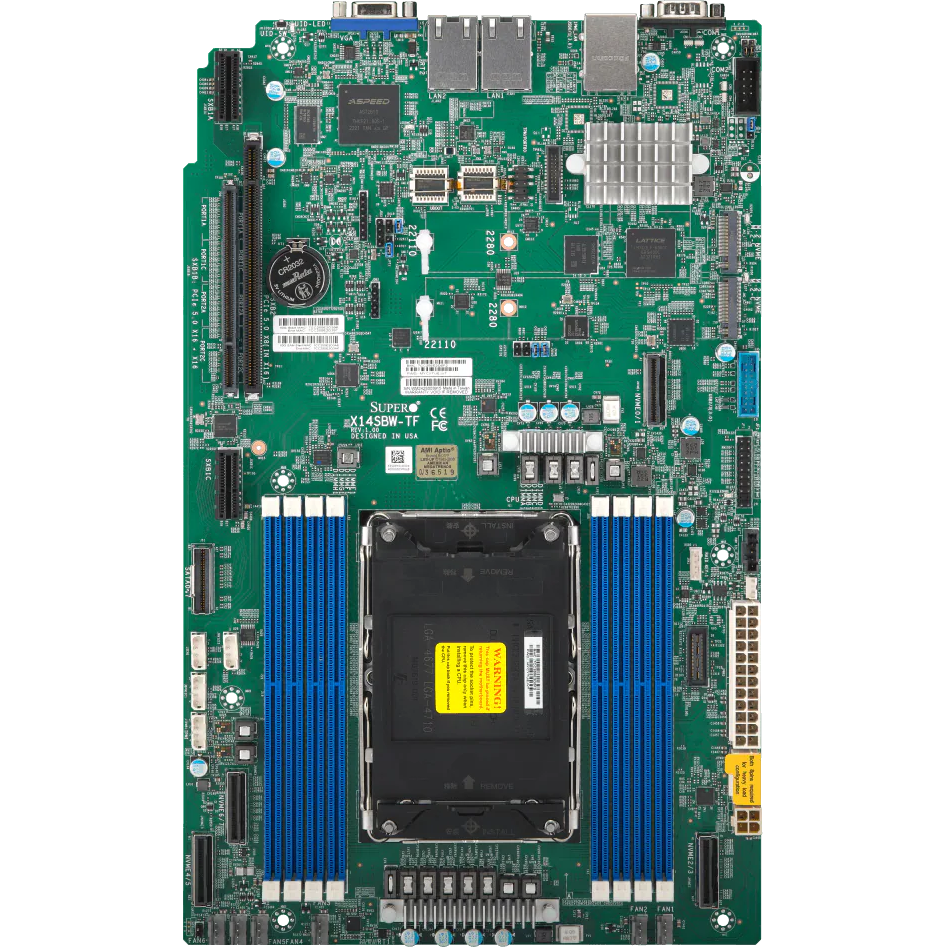 Серверная материнская плата SuperMicro X14SBW-TF-B - MBD-X14SBW-TF-B