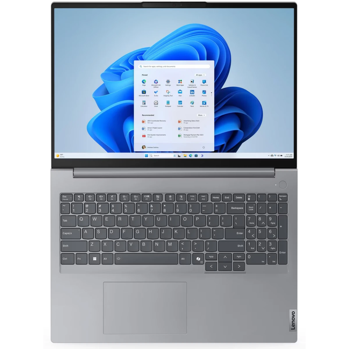 Ноутбук Lenovo ThinkBook 16 G7 ARP (21MWA0ATIN) - фото 2