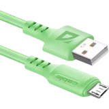 Кабель USB A (M) - microUSB B (M), 1м, Defender F207 Green (87108GRN)