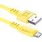 Кабель USB A (M) - microUSB B (M), 1м, Defender F207 Yellow - 87108YEL