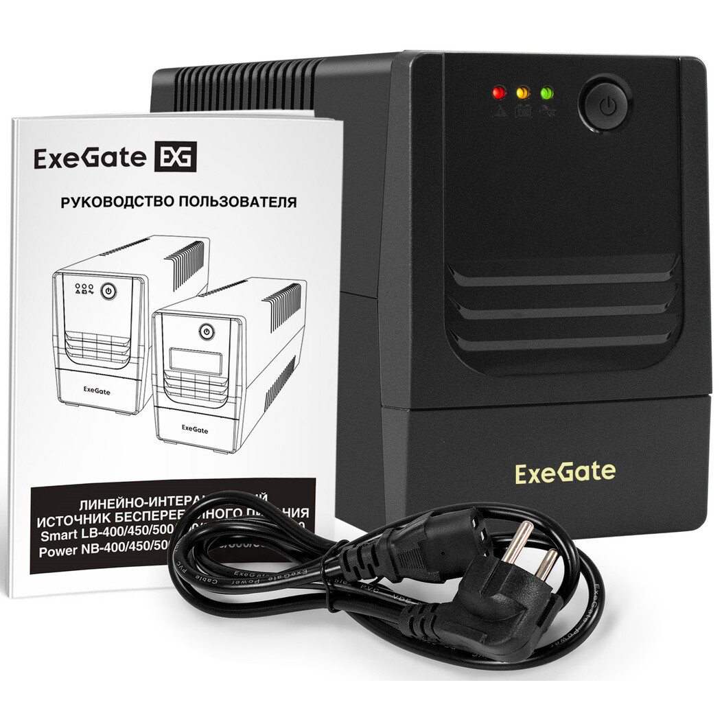 ИБП ExeGate Power NB-1000.LED.AVR.4C13 - EX299490RUS - фото 2