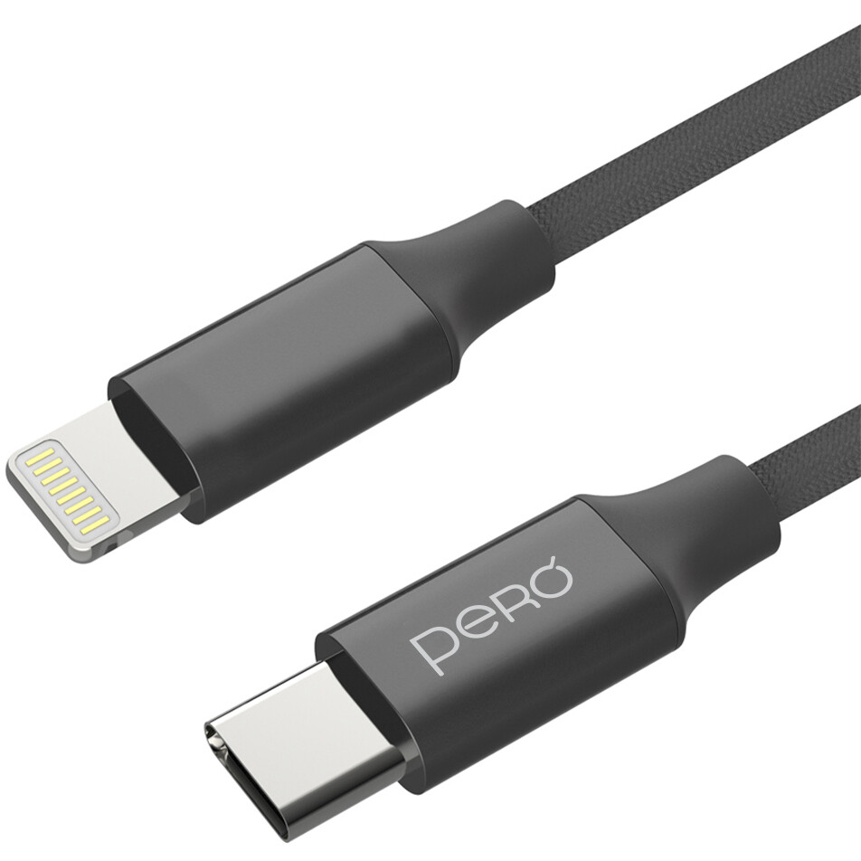 Кабель USB Type-C - Lightning, 2м, PERO DC-05 - PRDC-05TC8P2MB - фото 2