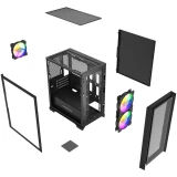 Корпус Powercase Alisio Micro Z3B ARGB V2 Black (CAMZB-A3-V2)
