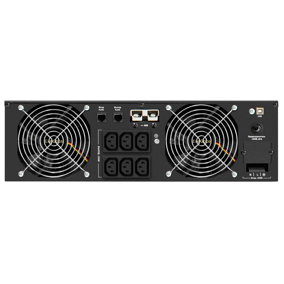 ИБП ExeGate SinePower UHB-5000.LCD.AVR.6C13.RJ.USB.3U - EX299040RUS - фото 5