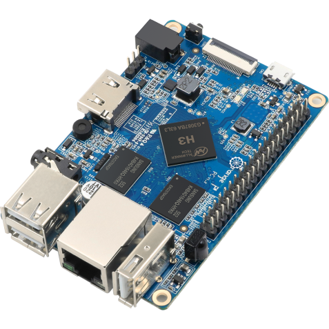 Одноплатный компьютер Orange Pi PC Plus 1/8Gb - Orange Pi PC Plus RAM 1GB, 8GB