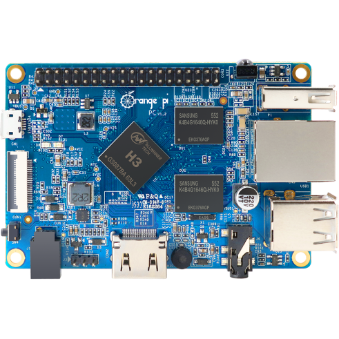 Одноплатный компьютер Orange Pi PC Plus 1/8Gb - Orange Pi PC Plus RAM 1GB, 8GB - фото 3
