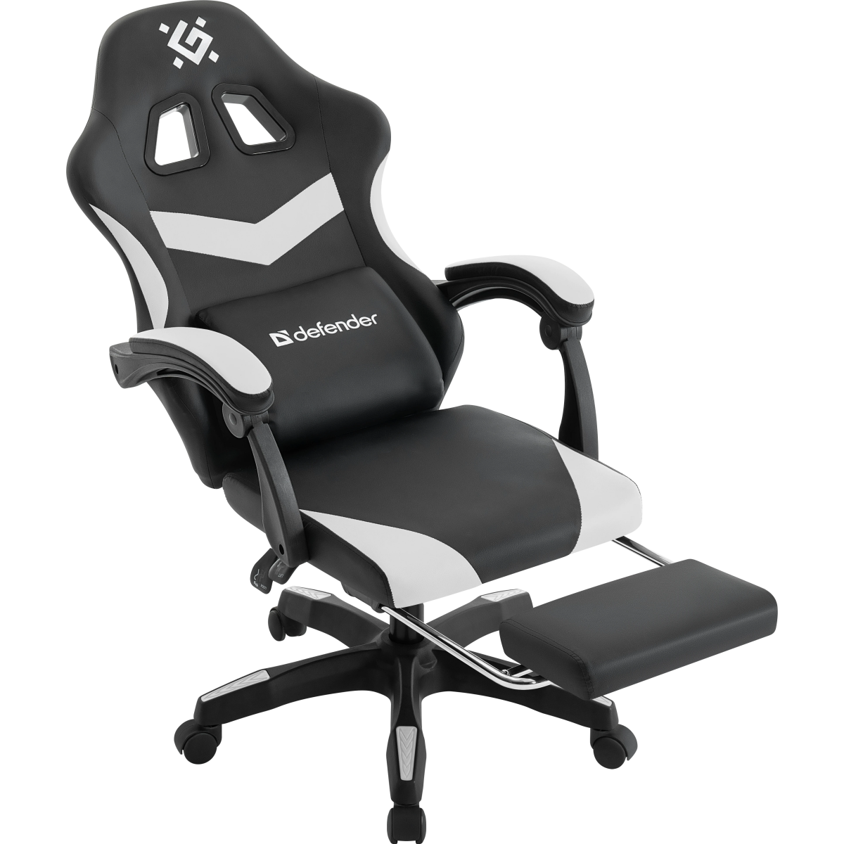 Игровое кресло Defender Runa PRO Black/White - 64813 - фото 6