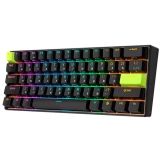 Клавиатура Royal Kludge C61 Black Green (Mint Switch) (6935280827976)