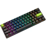 Клавиатура Royal Kludge C61 Black Green (Mint Switch) (6935280827976)