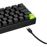 Клавиатура Royal Kludge C61 Black Green (Mint Switch) (6935280827976)