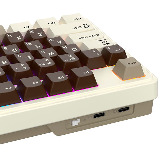 Клавиатура Royal Kludge N99 Mokko Grey (Beige Switch) - 6935280828607 - фото 9