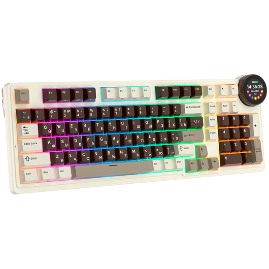 Клавиатура Royal Kludge N99 Mokko Grey (Violet Switch) - 6935280828614 - фото 4