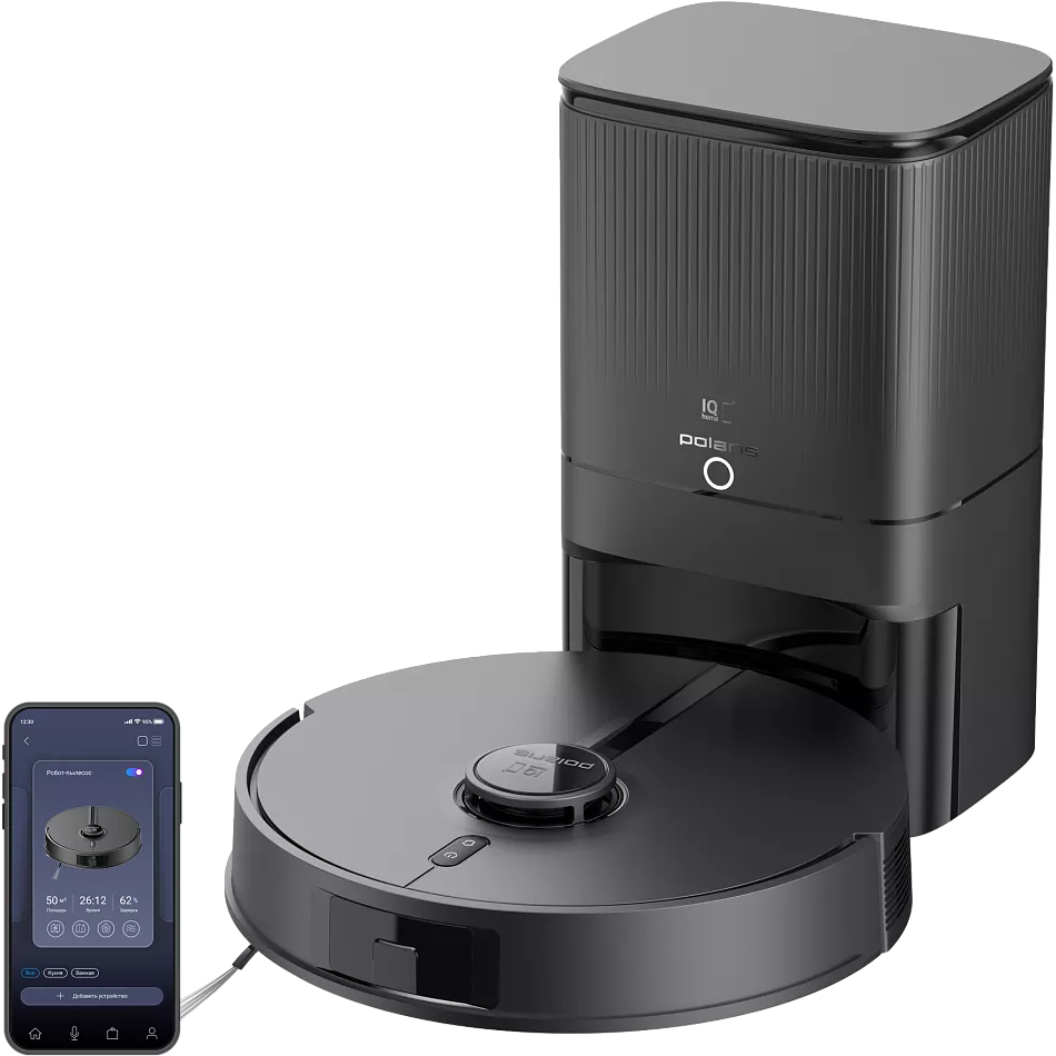 Робот-пылесос Polaris PVCRDC 5006 Wi-Fi IQ Home Black