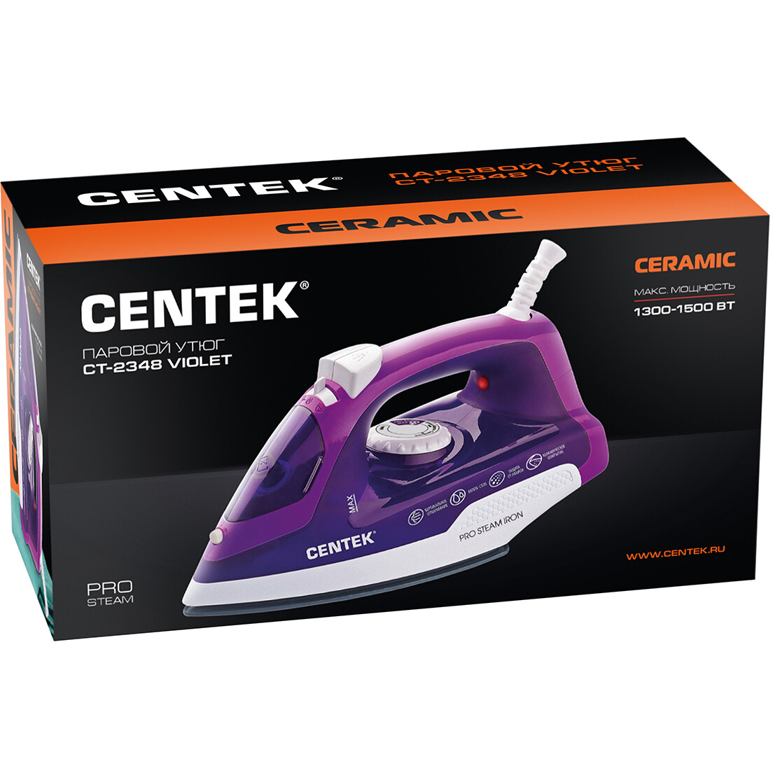 Утюг CENTEK CT-2348 Violet - фото 7