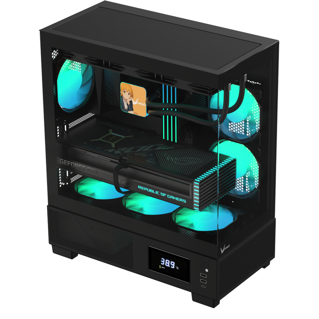 Корпус Formula Crystal E1 Black - CRYSTAL E1